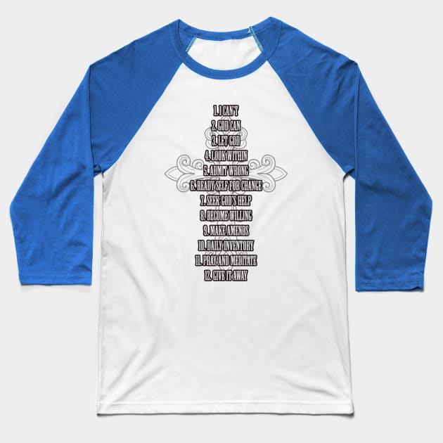 Celebrate Recovery Christian Cross Baseball T-Shirt by tanambos